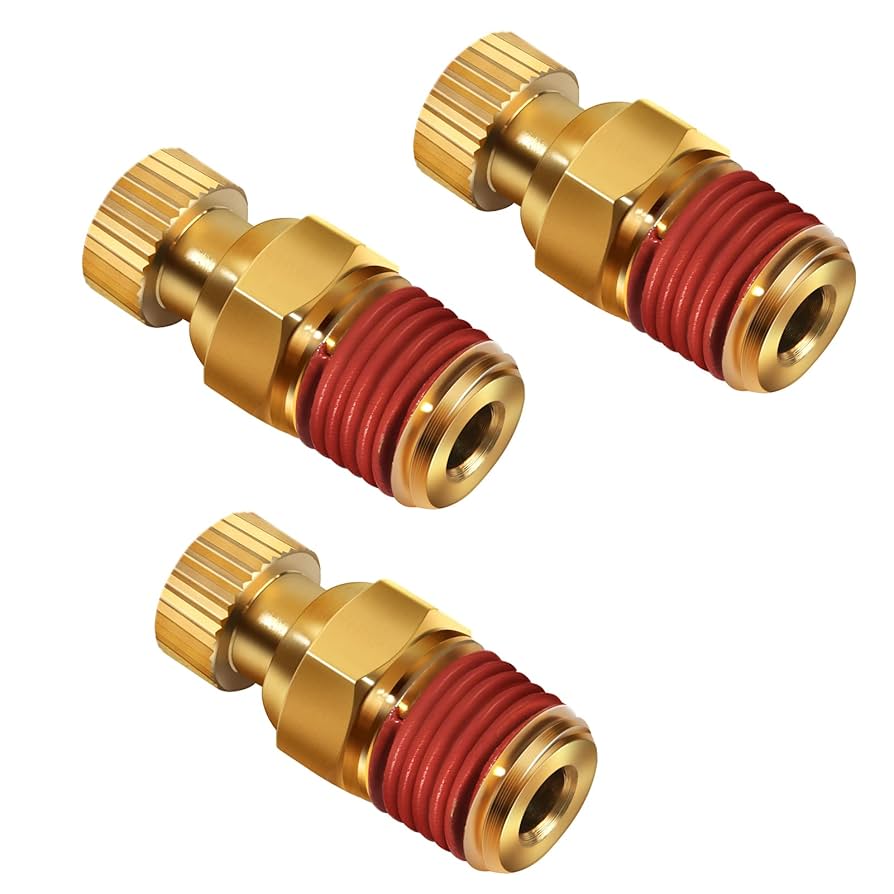 David Pee Air Compressor Tank Drain valve, SUNROAD 1/4'' NPT Brass